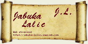 Jabuka Lalić vizit kartica